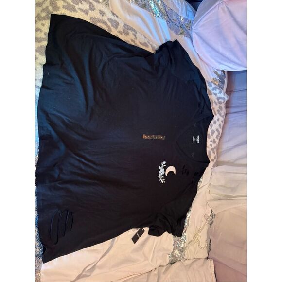 Torrid 5 plus size Palmistry Relax Fit Heritage Jersey Distressed Tee shirt top - Picture 4 of 9